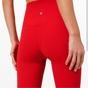 lululemon align red leggings